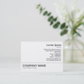 Lijn v2 - Zwart op wit Visitekaartje (Staand voorkant)