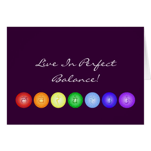 Lijn van 7 Chakras (Voorkant Horizontaal)