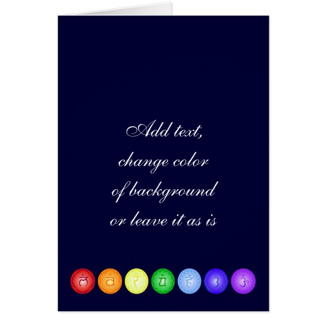 Lijn van 7 Chakras (Voorkant)