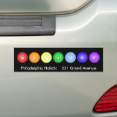 Lijn van 7 Chakras Bumpersticker (Op auto)