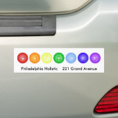 Lijn van 7 Chakras Bumpersticker (Op auto)