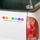 Lijn van 7 Chakras Bumpersticker (Op Truck)