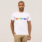 Lijn van 7 Chakras T-shirt (Voorkant volledig)