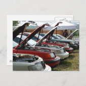 Lijn van auto's briefkaart (Voorkant / Achterkant)