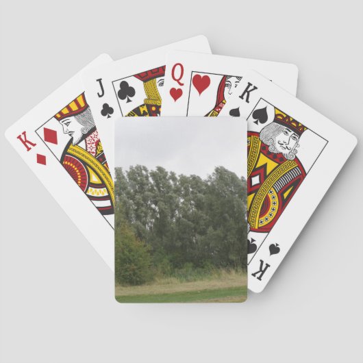 Lijn van de landschapspatenkaarten van de bomen pokerkaarten (Achterkant)