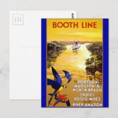 Lijn van de stad naar Portugal Madeira Briefkaart (Voorkant / Achterkant)