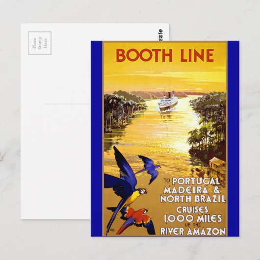 Lijn van de stad naar Portugal Madeira Briefkaart (Voorkant / Achterkant)