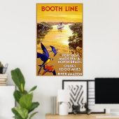 Lijn van de stad naar Portugal Madeira Poster (Thuiskantoor)