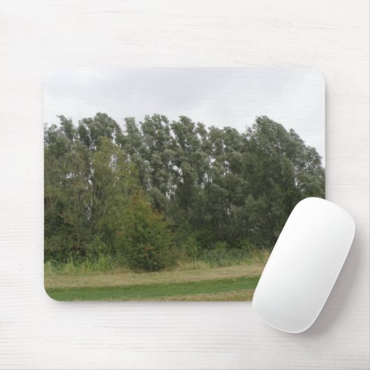 Lijn van het landschap Mousepad van de Leerbomen Muismat (Met muis)
