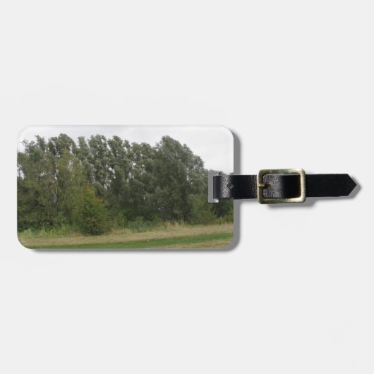Lijn van het Landschap van de Bomen van het Leiden Bagagelabel (Voorkant horizontaal)