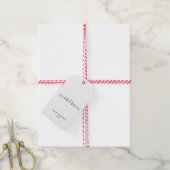 Lijn van kerstbomen cadeaulabel (Met Touw)