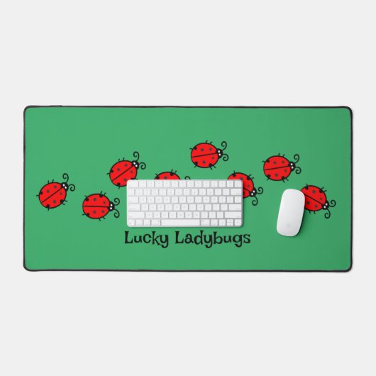 Lijn van Lady Bugs Design Desk Mat (Keyboard & Muis)