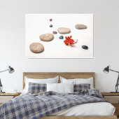 Lijn van leven en liefde canvas afdruk (Insitu (Slaapkamer))