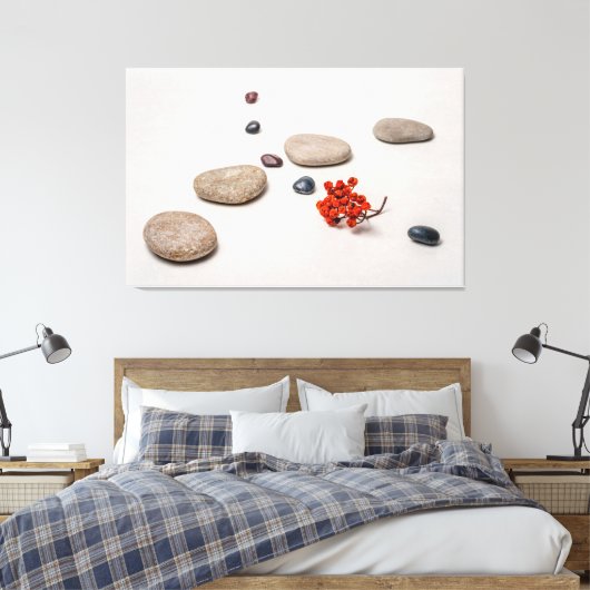 Lijn van leven en liefde canvas afdruk (Insitu (Slaapkamer))