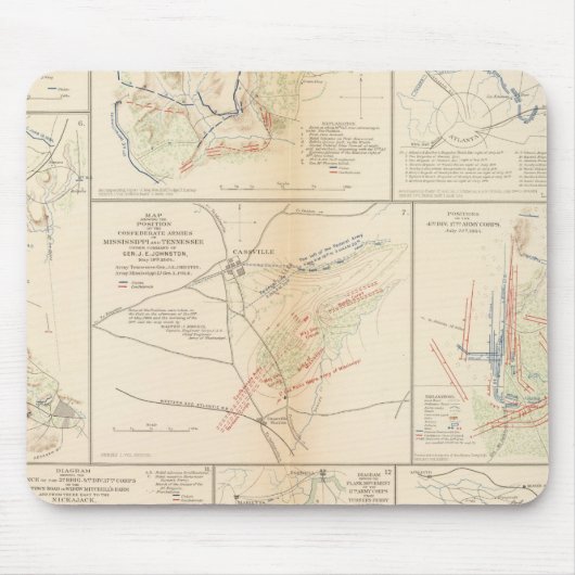 Lijn van maart, 16e wisselstroom muismat (Voorkant)