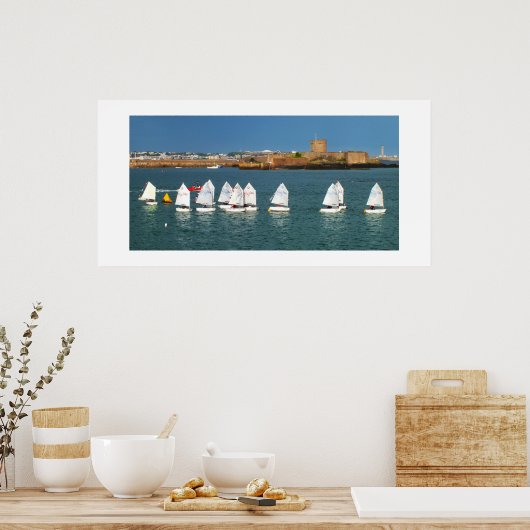 Lijn van Optimist Poster (Keuken)