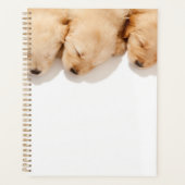 Lijn van Slaapende Golden Retriever Puppies Planner (Voorkant)