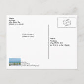 Lijn van Zee haver in witte zand denken aan jou Briefkaart (Achterkant)