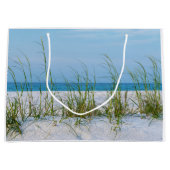 Lijn van Zee haver in witte zand Groot Cadeauzakje (Voorkant)