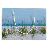 Lijn van Zee haver in witte zand Groot Cadeauzakje (Achterkant)