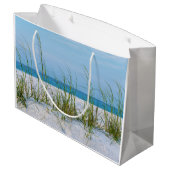 Lijn van Zee haver in witte zand Groot Cadeauzakje (Achterkant Gekanteld)