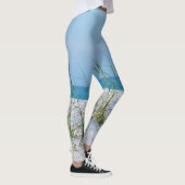 Lijn van Zee haver in witte zand Leggings (Rechts)