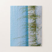 Lijn van Zee haver in witte zand Legpuzzel (Verticaal)