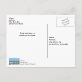 Lijn van Zeerijst in Witte Zand Thank you Postcard Briefkaart (Achterkant)