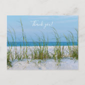 Lijn van Zeerijst in Witte Zand Thank you Postcard Briefkaart (Voorkant)