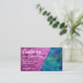 Lijn verven| artiest | kleurenblok visitekaartje (Staand voorkant)