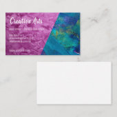 Lijn verven| artiest | kleurenblok visitekaartje (Voorkant / Achterkant)