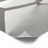 Lijn witte papierkettingpoppen poster (Hoek)