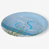 Lijn Zee haver in Bord van witzand-witwieden (Gekanteld)