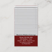 Lijnafdekkingen en linden van moderne aard visitekaartje (Voorkant)