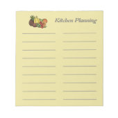 Lijnbaar Notitieblok voor de Sjabloon van de keuke (Voorkant)
