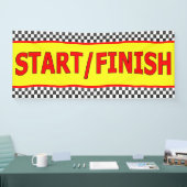 Lijnbanner voor eindlijn starten spandoek (Beurs)