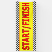 Lijnbanner voor eindlijn starten spandoek (Verticaal)