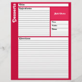 Lijnbare pagina's voor ontvangers (magenta) (Achterkant)