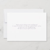 Lijnbloem Lavendel Dank u kaart (Achterkant)