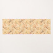 Lijnboomlibellen bloemen perzikpatroon yogamat (Achterkant (horizontaal))