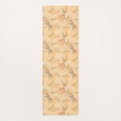 Lijnboomlibellen bloemen perzikpatroon yogamat (Achterkant)