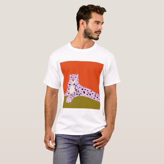Lijnboomluipaard en kijk naar ons t-shirt (Voorkant volledig)