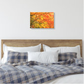 Lijnboomvertakkingen Oranje Natuur Canvas Prin (Insitu (Slaapkamer))
