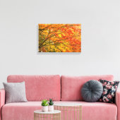 Lijnboomvertakkingen Oranje Natuur Canvas Prin (Insitu (Woonkamer))
