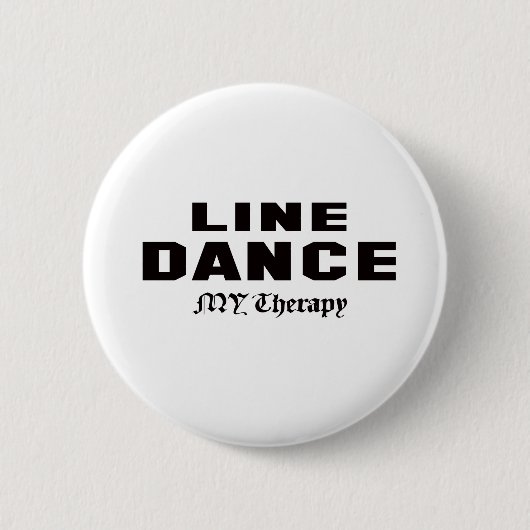 Lijndans mijn therapie ronde button 5,7 cm (Voorkant)