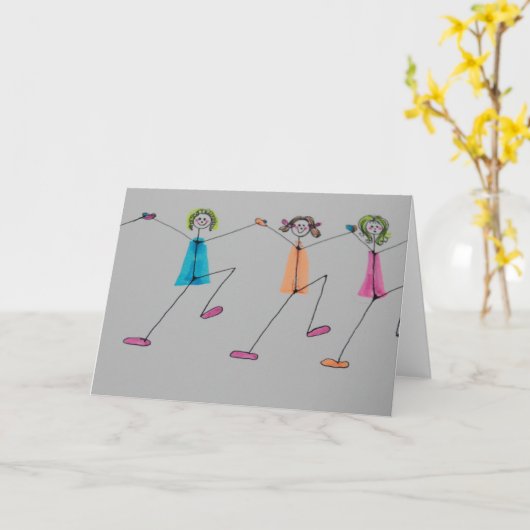 lijndansen kaart (Gele Bloem)