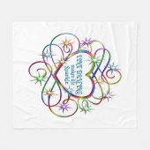 Lijndansen maakt leven vrij fleece deken (Voorkant (Horizontaal))