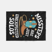 Lijndansen misstappen zijn gewoon onverwachte solo fleece deken (Voorkant (Horizontaal))