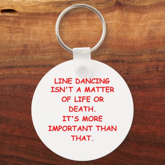 lijndansen sleutelhanger (Voorkant)