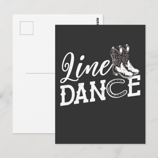 Lijndanserend Hoefijzer Landlijnafstand Briefkaart (Voorkant / Achterkant)